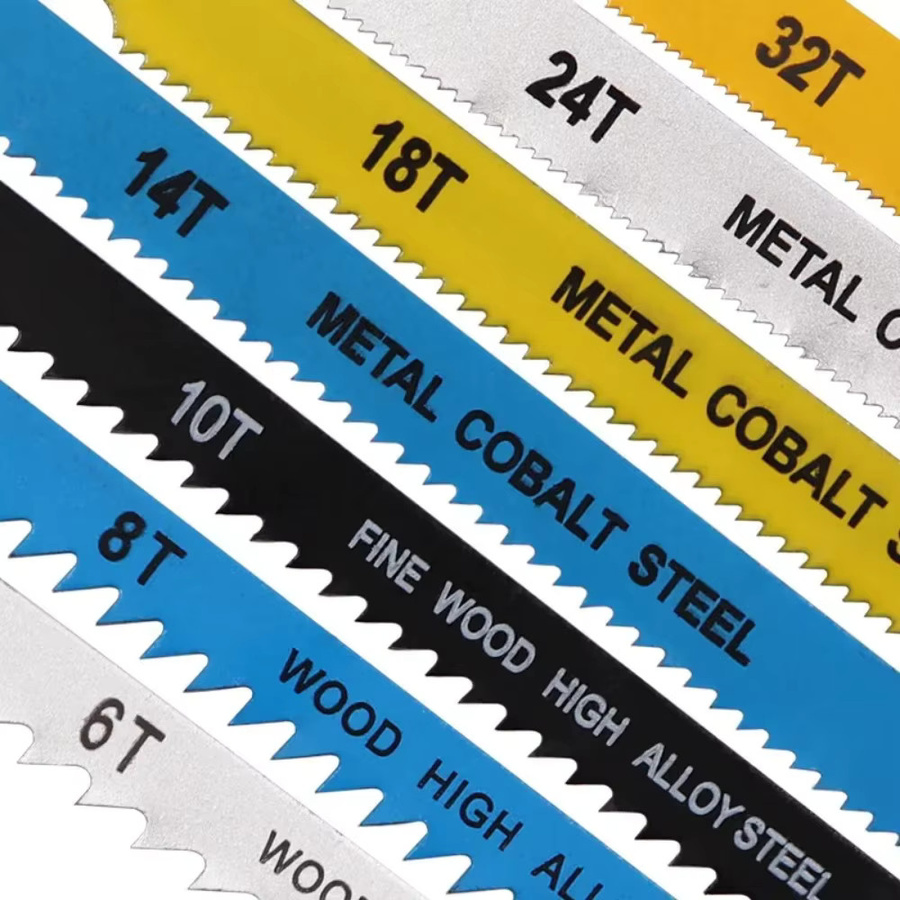 Skeyo U-Schaft Sägeblätter Set mit Aufbewahrungskoffer für Holz und Metall, 7 Stück, Multicolour - Bild 3