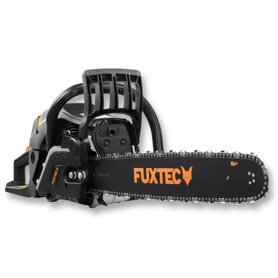 FUXTEC Kettensäge FX-KS262 Benzin in Schwarz mit Toolkit, Mischbehälter und Tragetasche - Bild 2