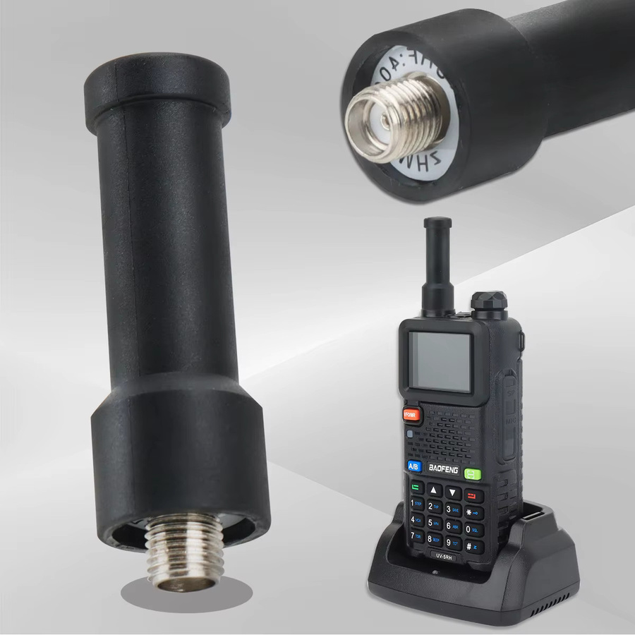ABBREE 2er Set Mini Ultra Walkie Talkie Antennen 400-470MHz mit SMA-Buchse für Baofeng BF-888S UV-5R UV-21 PRO V2 und Quansheng UV-K5 in Schwarz und Weiß - Bild 5