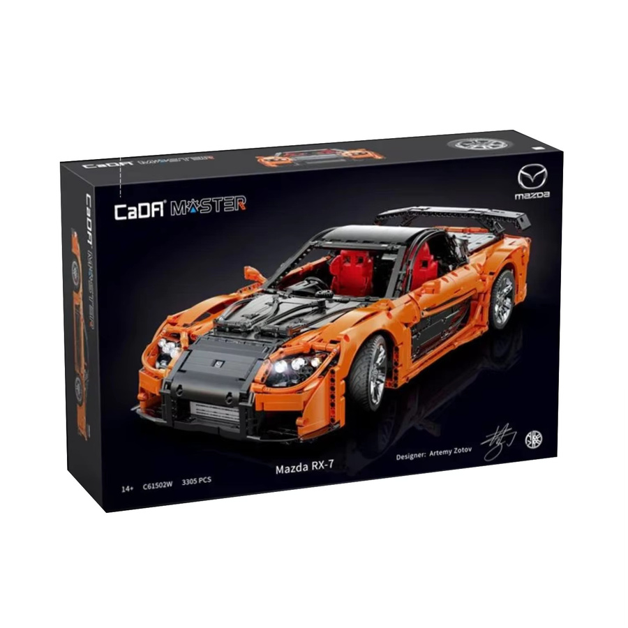 CaDA Mazda RX-7 VeilSide Fortune, Rennwagen-Bausteinmodell, 1:8, 3305 Teile, ab 14 Jahren - Bild 3