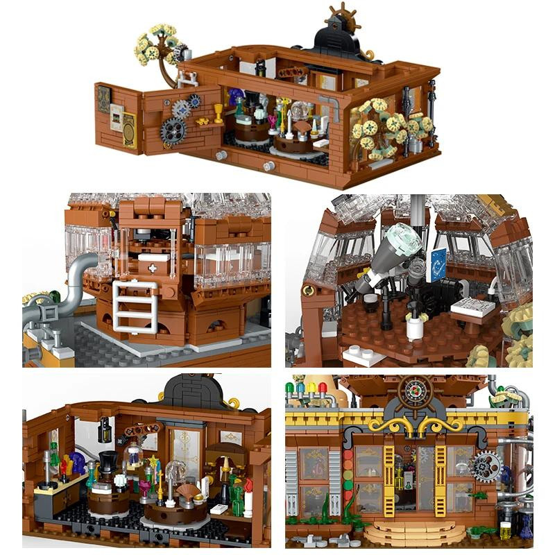 Linyi toy Steampunk Magie Gebäude Bausteine Set 1842 Teile - Bild 3