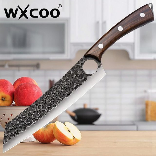 WXCOO Profi Kochmesser aus geschmiedetem Edelstahl in Silber - Bild 1