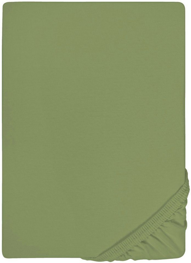 Biberna Spannbettlaken Deluxe Jersey-Elastic mit Rundumgummi, bügelfrei, 97% Baumwolle und Elasthan - Bild 1