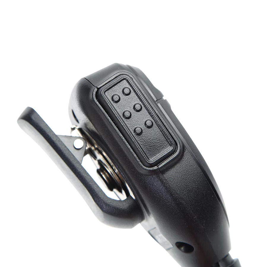 ABBREE Walkie Talkie Lautsprecher Mikrofon Wasserdicht PTT Mic in Schwarz für UV-5R UV-16 UV-13 UV-21 UV17 QuanSheng UV-K5 UV-K6 - Bild 4