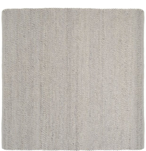 Teppich FAVORIT OCI in Silber und Grau, quadratisch, gewebt aus Wolle, Viskose und Polyethylen, geeignet für Fußbodenheizung und allergikerfreundlich - Bild 1