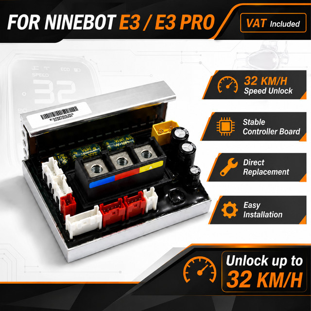 Ninebot Controller-Upgrade-Kit für E3 und E3 Pro Scooter mit Tempomat-Modul und Installationszubehör, multicolour - Bild 1