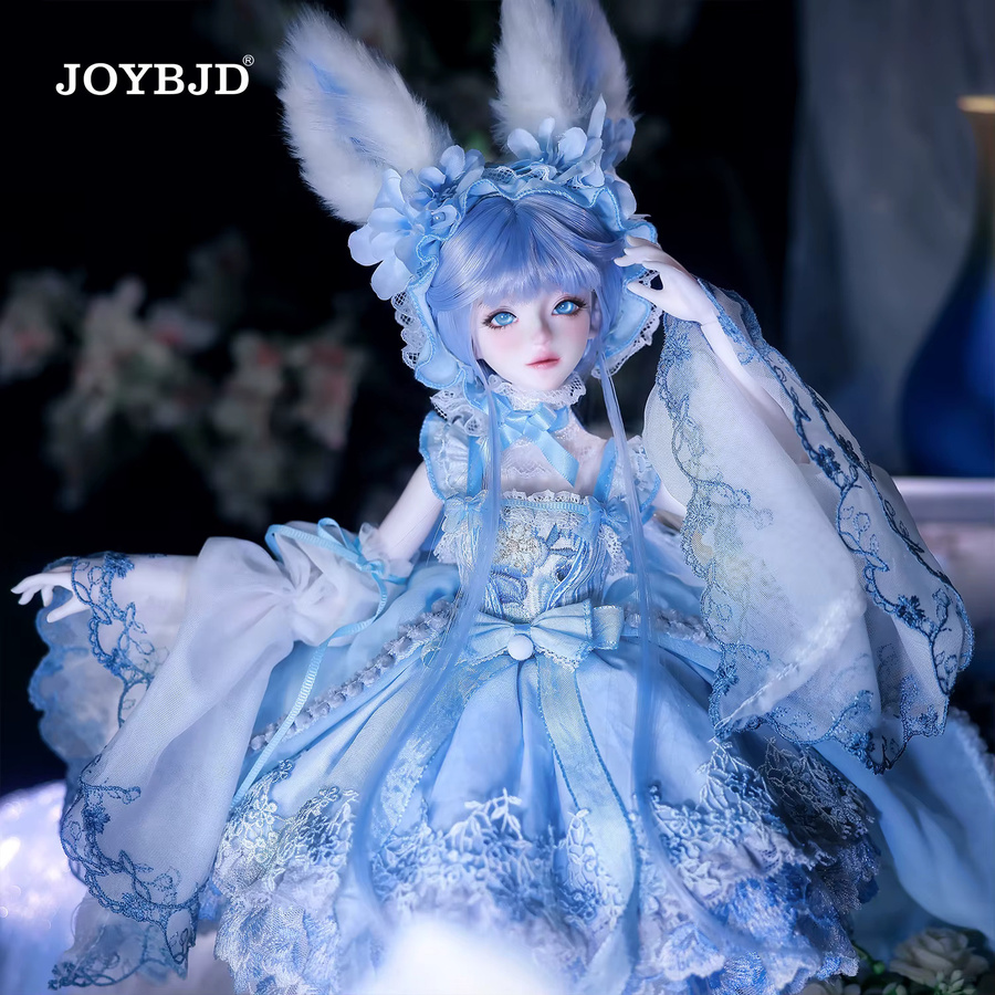 JOYBJD Ynes 1/4 BJD Puppe Aqua Blue Rabbit Fullset, Harzfigur, Hellblaue Kleidung - Bild 3