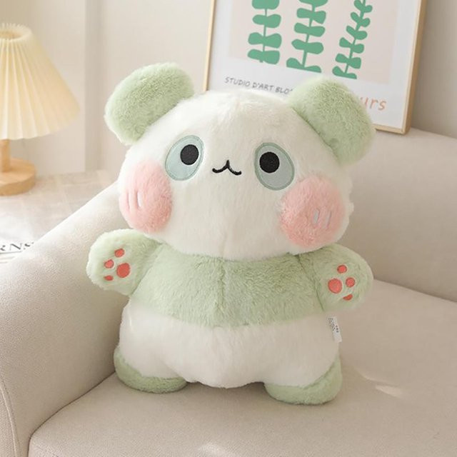 Binchi Fitness Panda Puppe Plüschtier, 40cm, grün, ab 3 Jahre - Bild 1