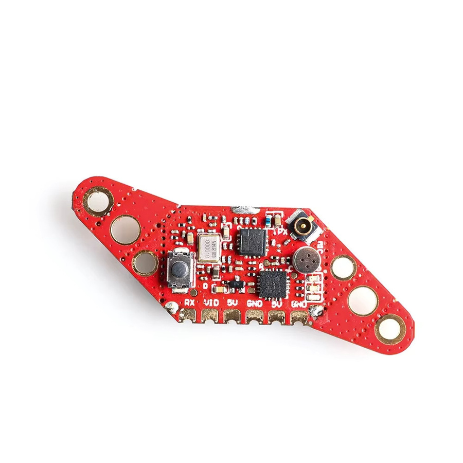 Hglrc Zeus Nano VTX FPV Videosender 5,8G mit 350mW und eingebautem Mikrofon, 25,5 x 25,5 mm Montagegröße, Farbe: Rot - Bild 2