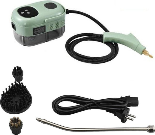 Aimo Handdampfreiniger mit 2500W Hochdruck und 6 Geschwindigkeiten in Grün