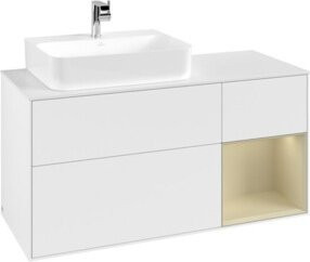 V&B Waschtischunterschrank Finion in Weiß lackiert, Breite: 120 cm, Tiefe: 50,1 cm, Höhe: 50,1 cm - Bild 1