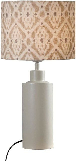 PR Home Solo Tischlampe in Beige mit Stoffschirm und Keramikfuß, B/T/H: 25 x 45 x 45 cm - Bild 1