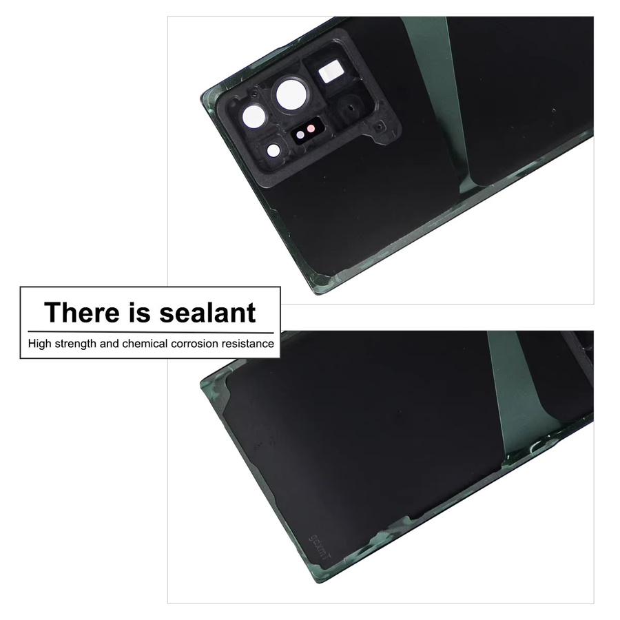 Samsung Note 20 Ultra 5G N986B/DS Akku-Rückabdeckung Glaspanel in Schwarz mit Aufkleber - Bild 5