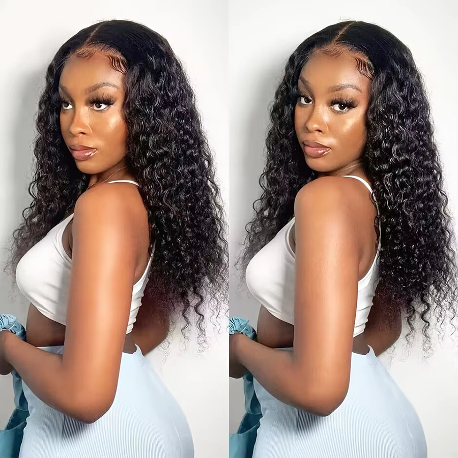 ALIKODY Echthaarperücke Jerry Curly, 13x6 HD Lace Frontal, Damen - Bild 2