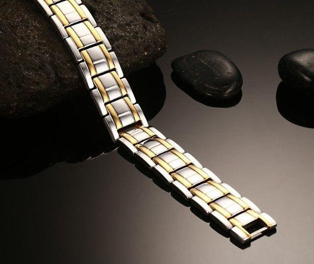 YIRAN Jewelry Armband, Titanstahl, Roségold, Herren - Bild 1