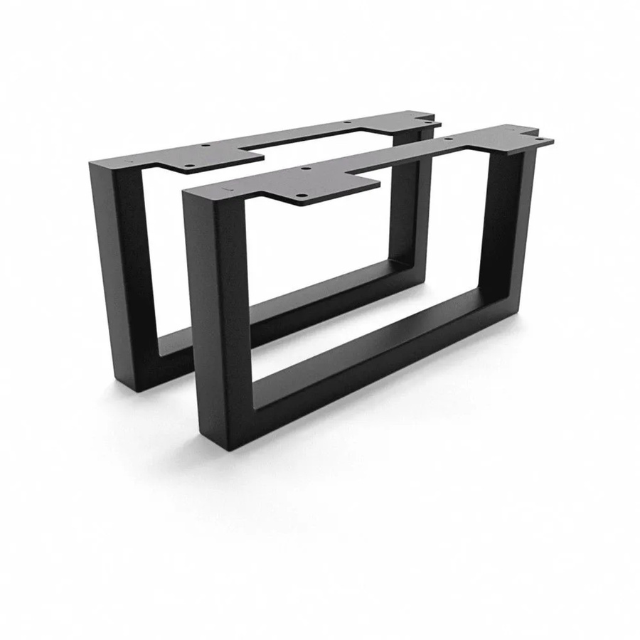 HEVVA Möbelfüße GRAZ 2er Set Schwarz Höhe: 15 cm, Tiefe: 30 cm - Bild 2