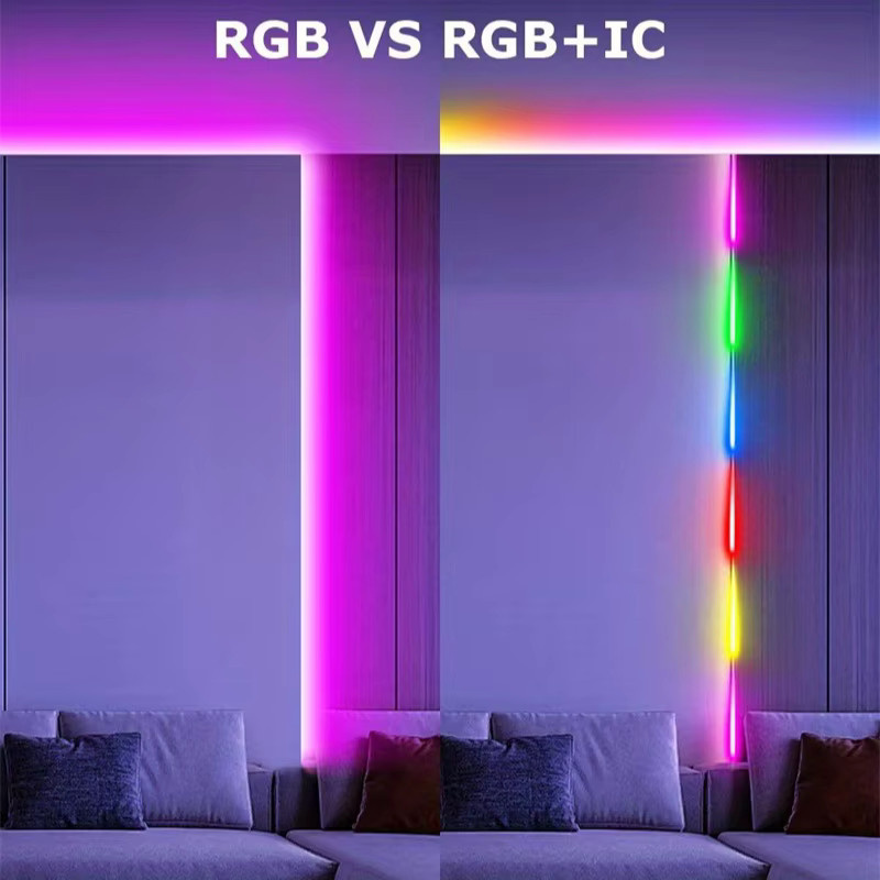 WS2812B RGBIC LED-Streifenlicht Dreamcolor mit USB-Anschluss, 5V 5050SMD, Multicolour, selbstklebend - Bild 2