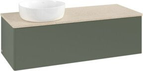 V&B Waschtischunterschrank Antao ohne Frontstruktur in Grau, B/T/H: 120 x 36 x 50 cm - Bild 1