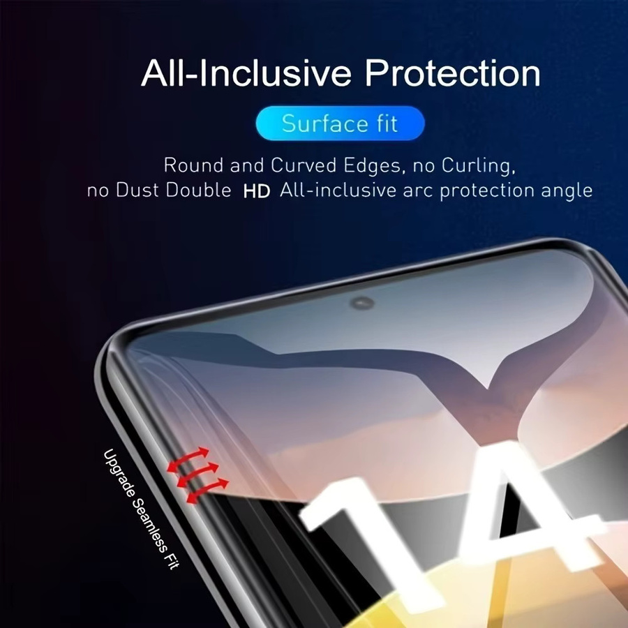4 Stück Ultra HD Hydrogel-Displayschutz für Xiaomi Redmi Note 15 14 13 12 11 10 9 Pro Plus 14S 12S 11S transparent - Bild 4