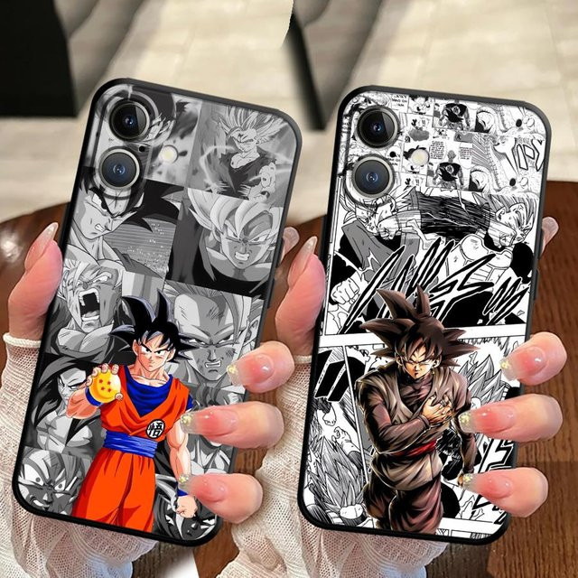 Schwarze weiche Handyhülle Dragon Ball Saiyajin Goku für iPhone Modelle - Bild 1