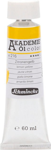 Schmincke Akademie Ölfarbe Zitronengelb 60ml - Bild 1