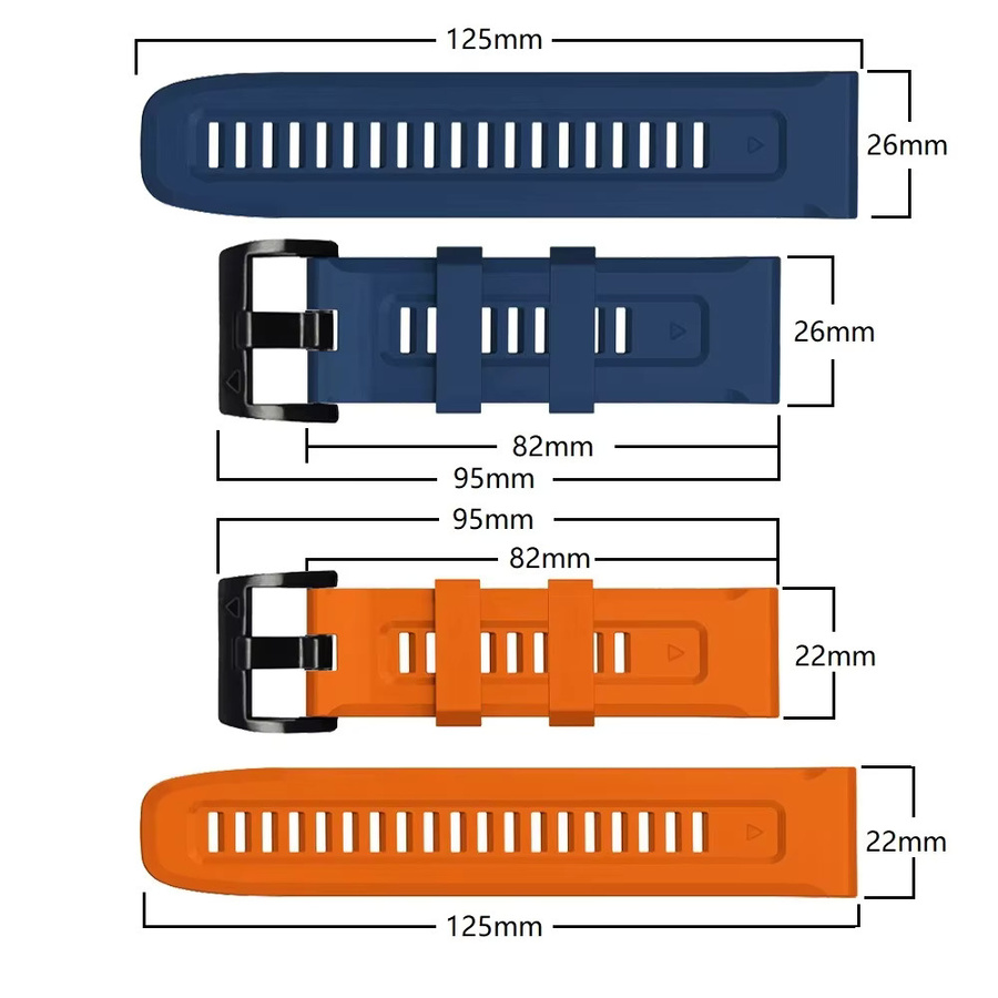 QuickFit-Uhrenarmband Silikon, 22 26 mm, Unisex - Bild 4