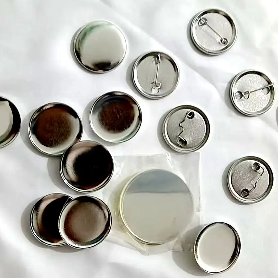 100 Stück Metall-Rückseiten für Button-Badges in Silber, matte Zinnplatten als Rohmaterial in verschiedenen Größen (25mm, 32mm, 37mm, 44mm, 58mm, 75mm) - Bild 5