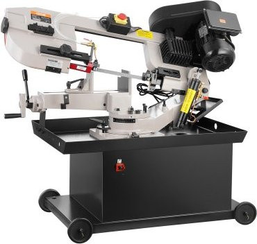VEVOR Horizontale Metallbandsäge mit 1,1 kW Motor, graue Metallbandsäge mit 178 x 209 mm rechteckiger Schnittkapazität, variable Geschwindigkeit und 0-45 Grad Winkeleinstellung für Metall, Holz und Kunststoff - Bild 1