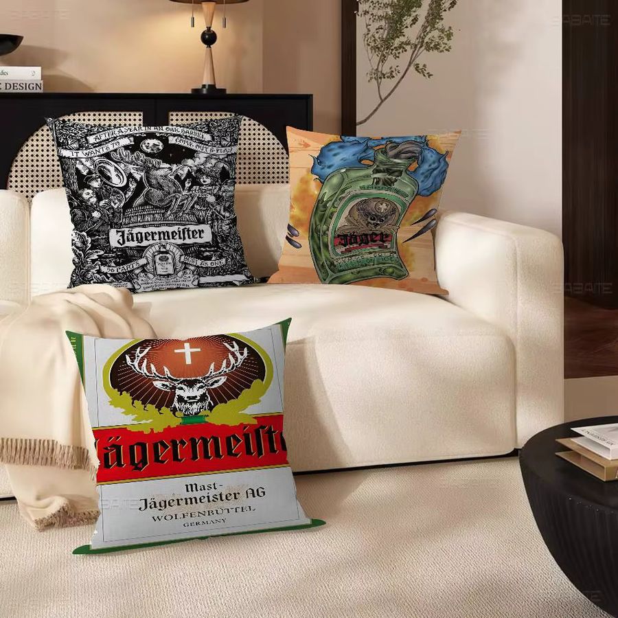 Dekorativer Jägermeister Kissenbezug in Multicolor für Sofa und Heimdekoration - Bild 3