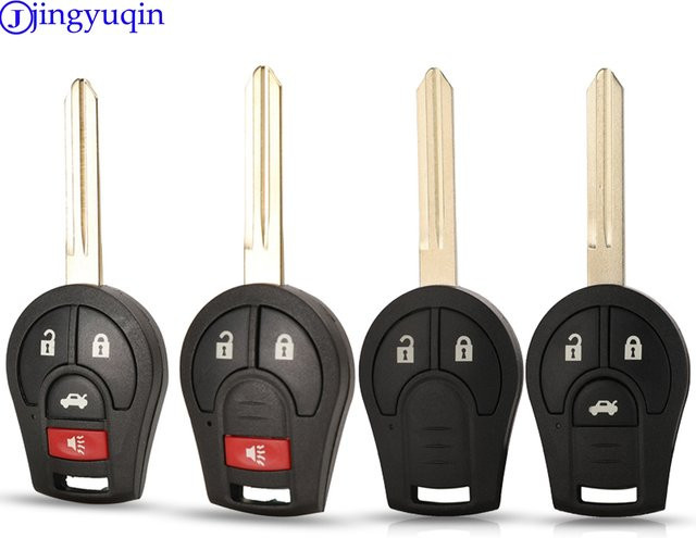 Jingyuqin Smart Flip Folding Remote Key Case Shell Styling Fob für Nissan Cube Micra Qashqai Juke in Schwarz - Bild 1