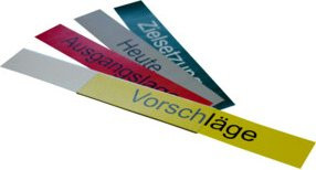 Eichner Spaltentextprofil für Whiteboards aus transparentem Kunststoff - Bild 1