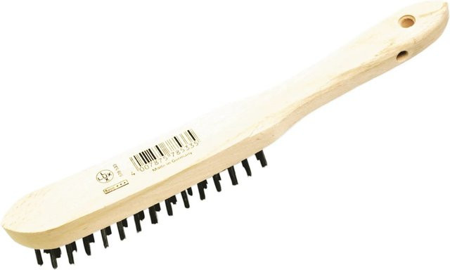 LUX-TOOLS 3-reihige Stahldrahtbürste für Holz und Metall in Multicolour - Bild 1