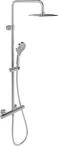 Villeroy & Boch Duschsystem Verve Showers TH, 3-strahlig, Wandmontage, Matt Schwarz, Höhe: 109,3 cm - Bild 1