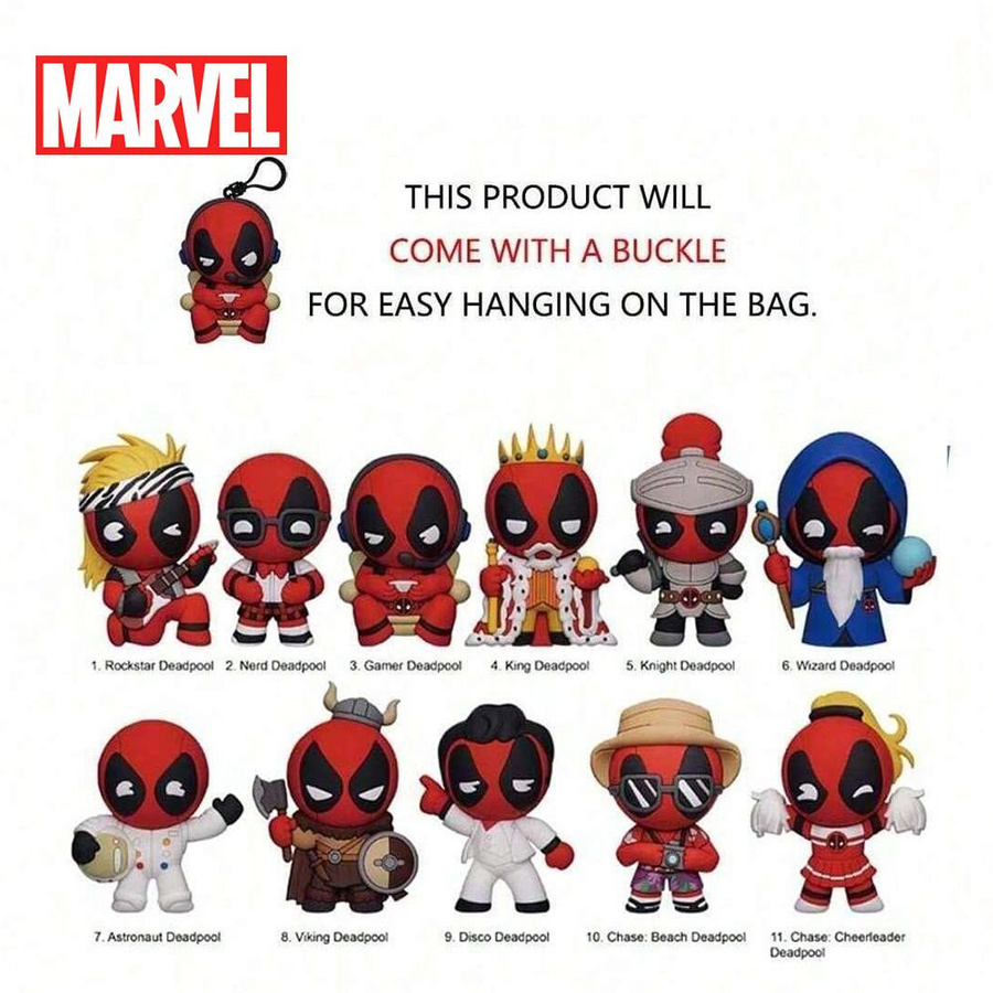 Marvel Deadpool 3D Figur Blind Box Schlüsselanhänger 1-teiliges Set - Bild 2