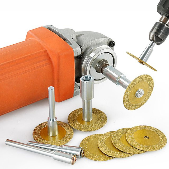 MAXIBIAN Diamant-Sägeblatt 40mm mit M10-Adapter für Winkelschleifer und elektrische Bohrer zum Schneiden von Keramik und Stein - Bild 1