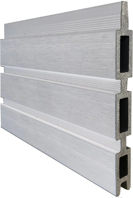 T&J Ideenwelt WPC-Lamelle Weiß coexdrudiert B: 15,0 cm, H: 179,05 cm, T: 2,0 cm - Bild 1