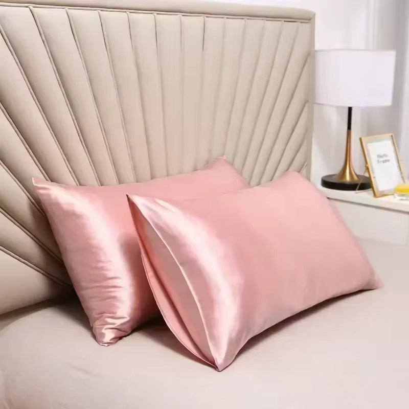Kissenbezug aus echter Maulbeerseide für Haut und Haare in Beige oder Pink - Bild 2