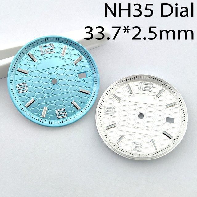 OUMASHI Zifferblatt, blau, Schildkrötenmuster, 33,7 mm, Herren - Bild 1