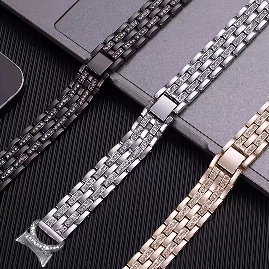 CAOWTAN Armband Edelstahl, Silber, Diamant, Perle, Kristall, Damen - Bild 2