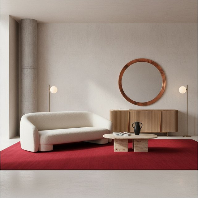 Waschbarer Kurzflorteppich Kadima Design in Rot, B/T: 240 x 340 cm - Bild 1