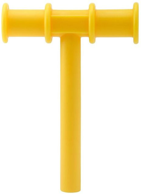 Chanyix Kaurohr für Kinder zur Sprachtherapie und Zahnmassage, gelbes Silikon-Sprechwerkzeug zur oralen Muskelrehabilitation, BPA-frei - Bild 1