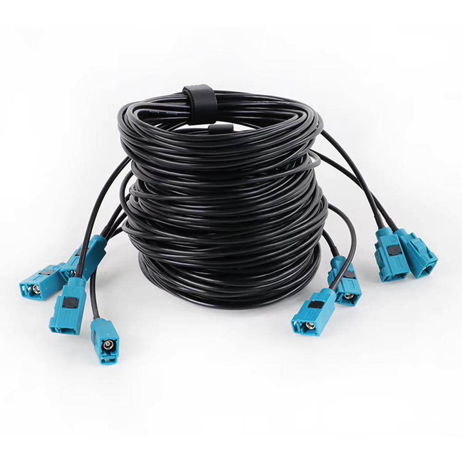 GuerGuo Fakra Z Stecker auf Fakra Z Buchse 90-Grad-Buchse GPS-Antennenadapter Verlängerungskabel RG174 RF Koaxial-Pigtail für Autonavigation - Bild 2