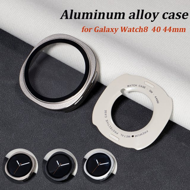 CAOWTAN Uhrenzubehör Aluminium, Silber, Samsung Galaxy Watch 8 - Bild 1