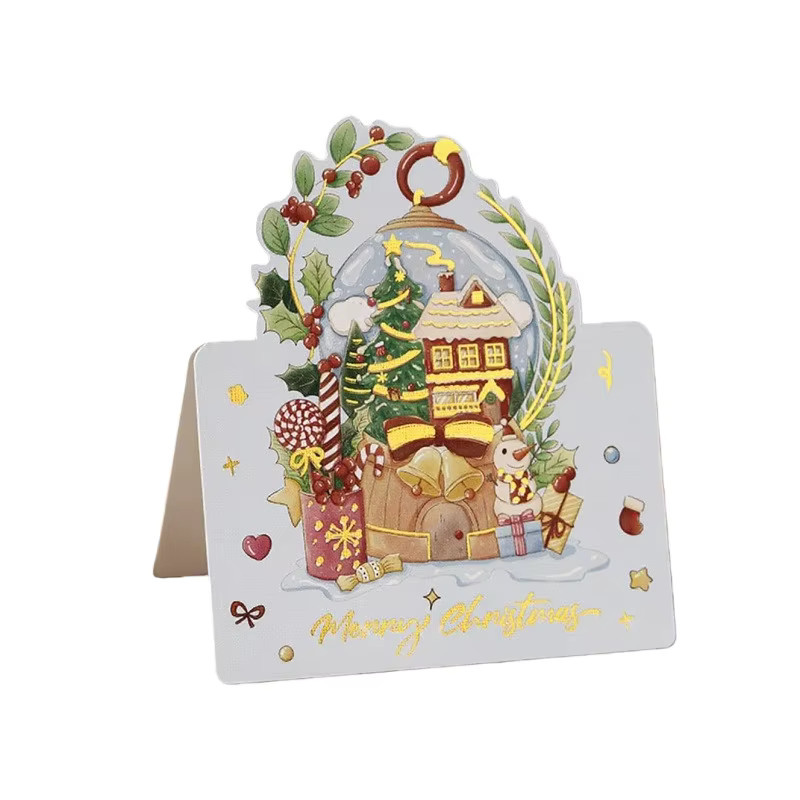 10 Weihnachtskarten mit Segenssprüchen für Blumenläden, mehrfarbig aus Papier - Bild 4
