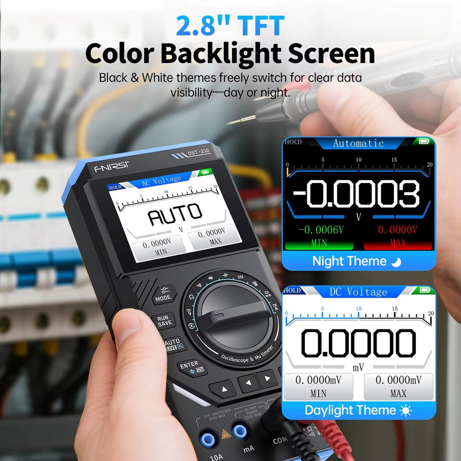 FNIRSI DST-210 und DST-201 Tragbares 3-in-1 Oszilloskop Multimeter und Signalgenerator für Elektronik-Reparatur und Diagnose - Bild 5