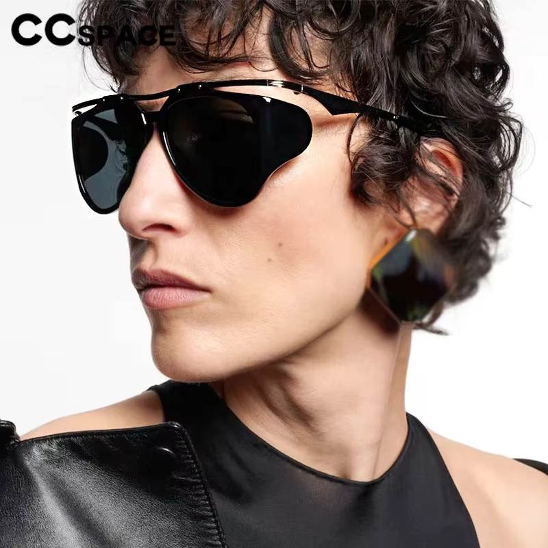 CCspace Sonnenbrille, oval, Vollrand, schwarz, Damen - Bild 2