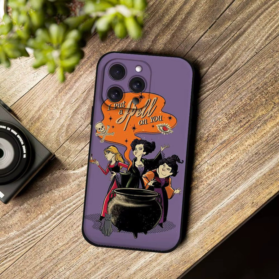 Hocus Pocus Handyhülle für iPhone 11 bis 17 Pro Max Plus Mini, Hautfreundliches TPU Soft Case in Purple - Bild 5