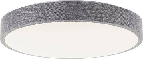 Brilliant Filiz G80820/70 LED-Deckenleuchte dimmbar in Weiß-Grau mit Textilschirm, 24W, rund - Bild 1
