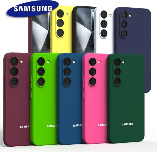 Stoßfeste Silikon-Handyhülle mit Vollkamera-Objektivabdeckung für Samsung Galaxy S26 S25 S24 Plus FE Ultra in Mehrfarbig - Bild 1