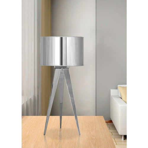 Näve Tripod Tischleuchte Chrom silberfarben Höhe: 61,5 cm - Bild 3